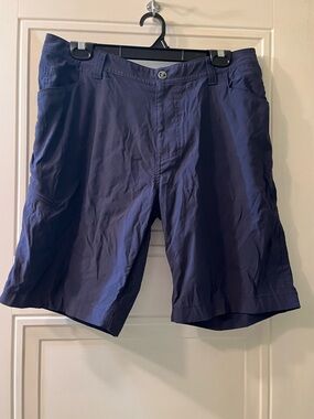 Men's Flat Front Navy Shorts - Classic Everyday Style